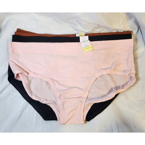 New Auden Womens Multicolor 6 Pack Thongs & Hipster Briefs Underwear Size 4X 158 - Picture 3 of 7